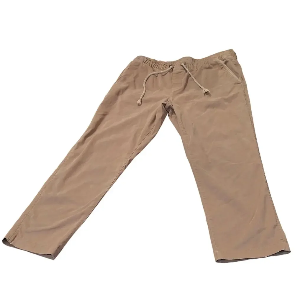 LL Bean Mens Comfort Stretch Dock Pants ┃Khaki Chino┃Gorpcore Utility Coolmax